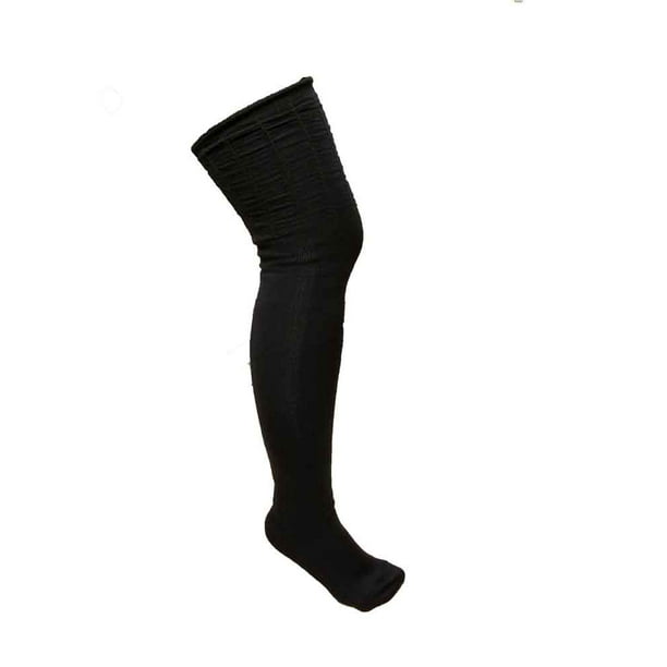 Sonoma Ruched Over The Knee Socks High Tall Soft-To Thigh-Womens Black 9-11